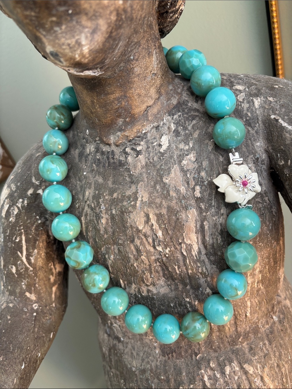 Vintage Stella & Dot Turquoise Beaded Necklace